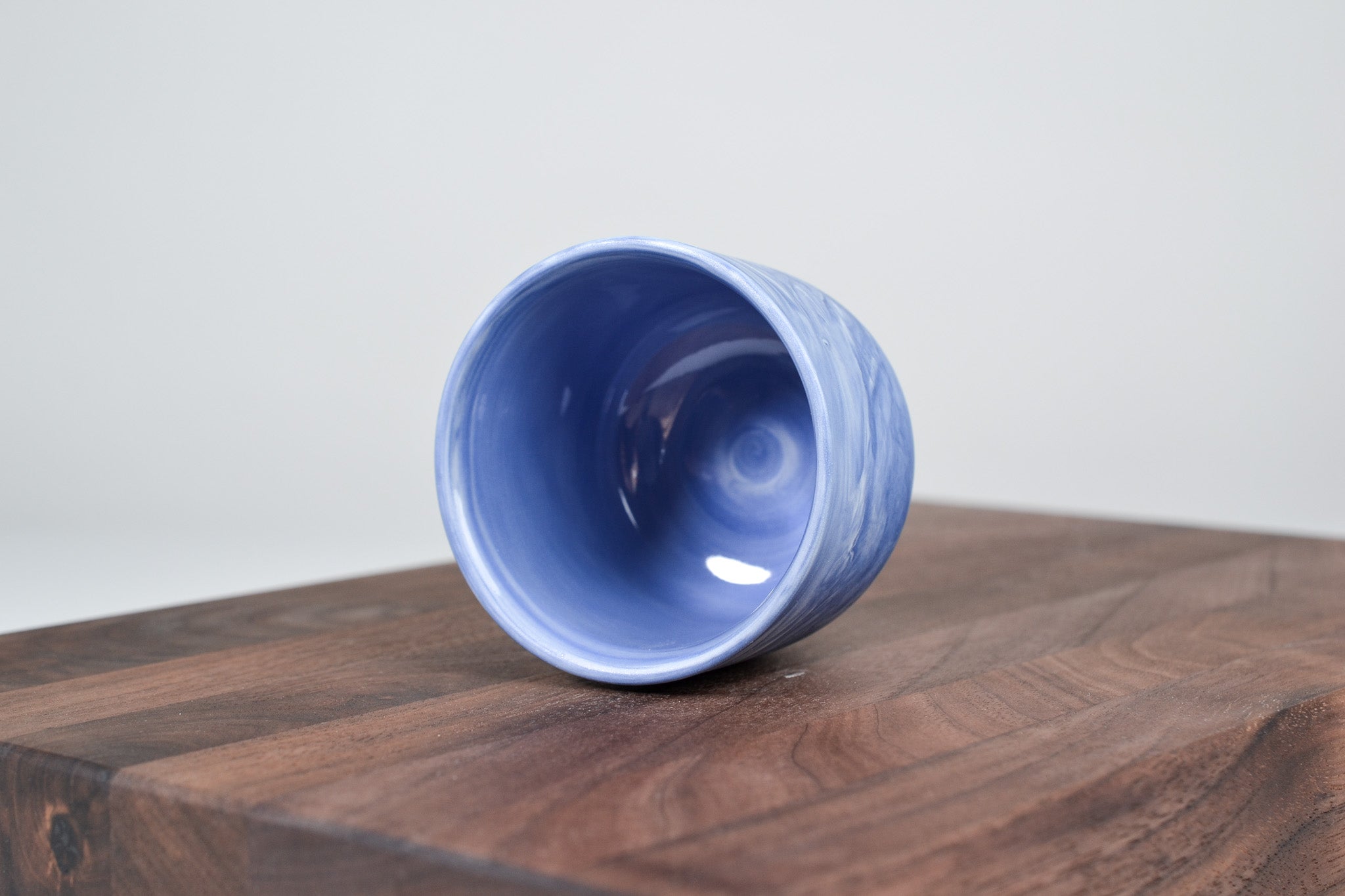 Kávový hrnek z porcelánu - Flow - 100 ml - modrý porcelán