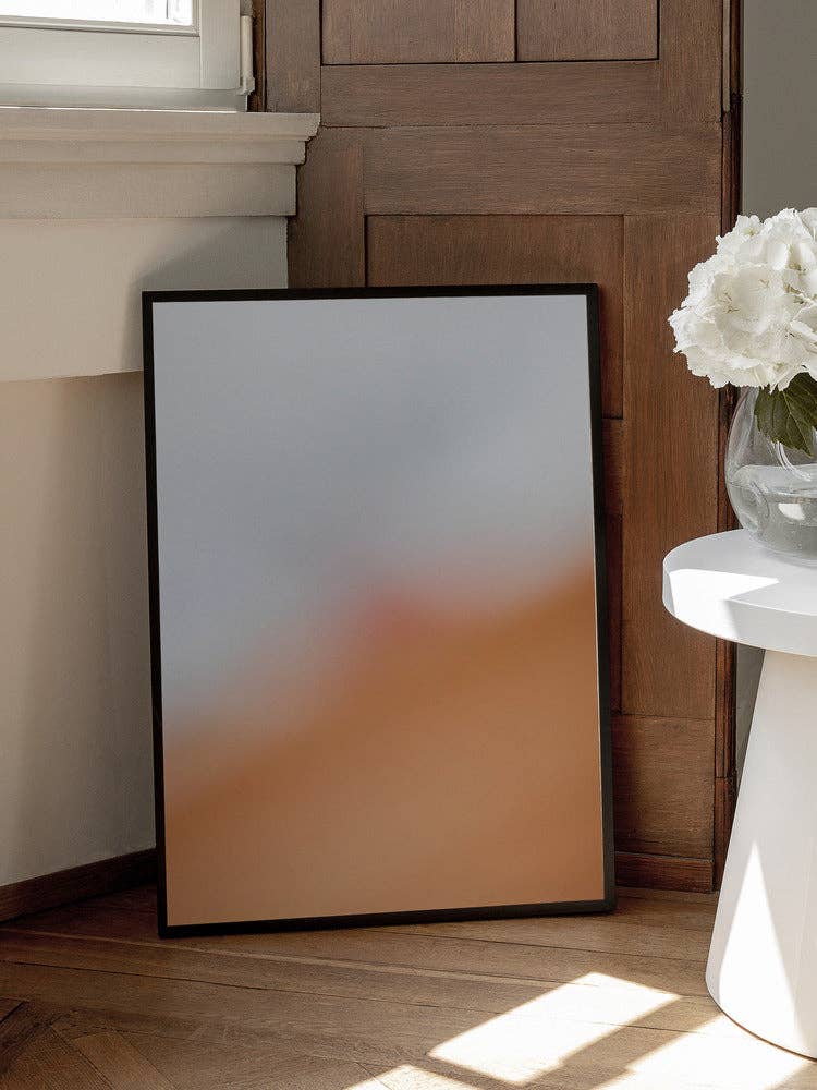 Umělecký tisk „Peach Cream Aura“ – Bez rámu / 50 × 70 cm