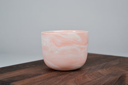 Kávový hrnek z porcelánu - Flow - růžový - 200 ml - matná verze