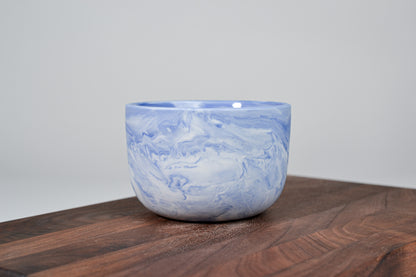 Kávový hrnek z porcelánu - Flow - 280 ml - modrý porcelán