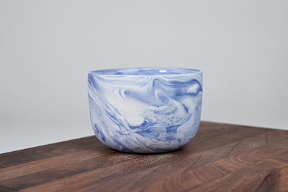 Kávový hrnek z porcelánu - Flow - 280 ml - modrý porcelán