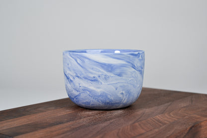 Kávový hrnek z porcelánu - Flow - 280 ml - modrý porcelán