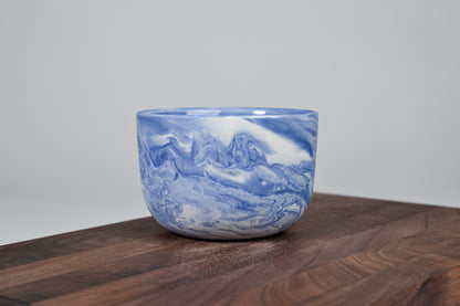 Kávový hrnek z porcelánu - Flow - 280 ml - modrý porcelán