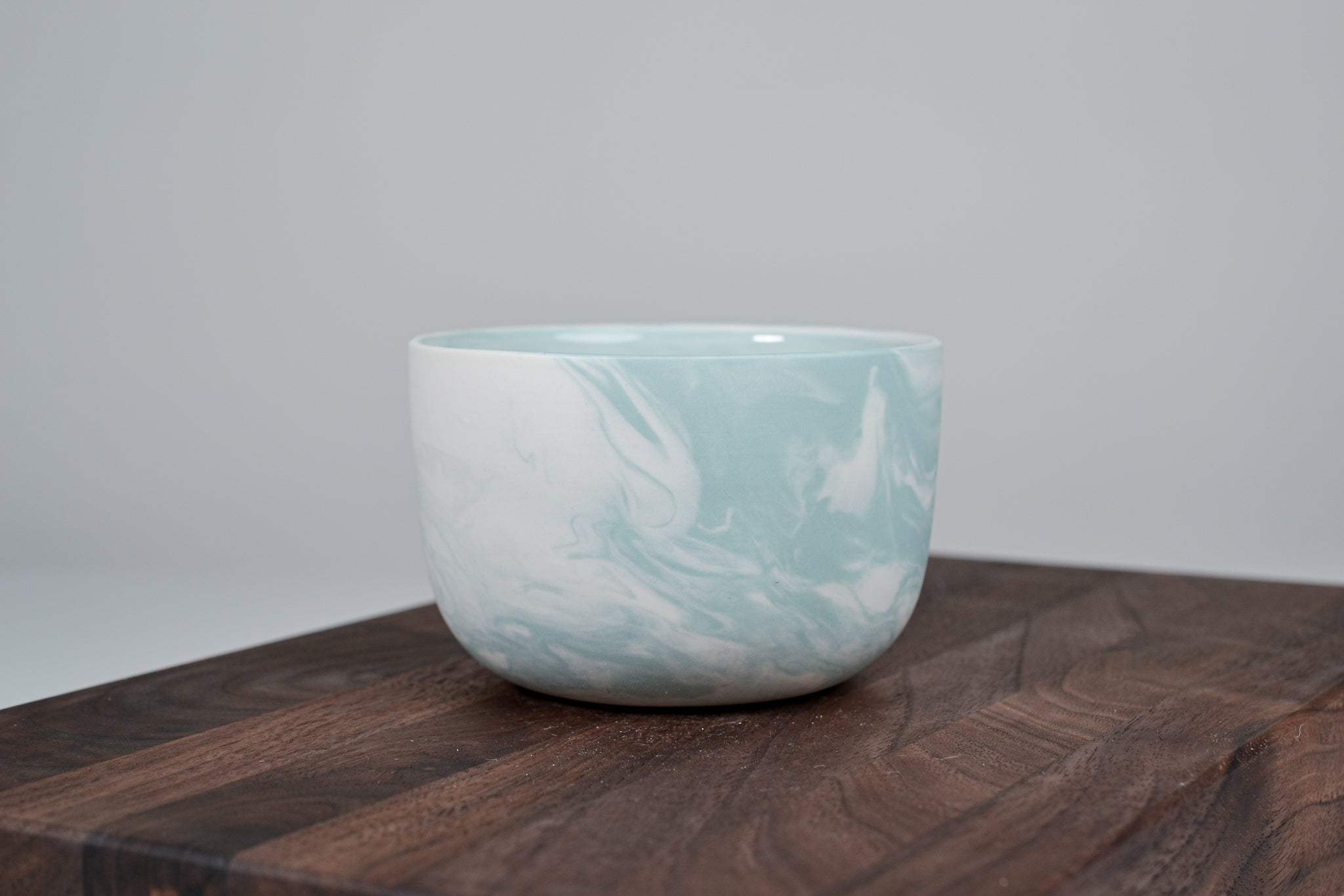 Kávový hrnek z porcelánu - Flow - 280 ml - tyrkysový porcelán