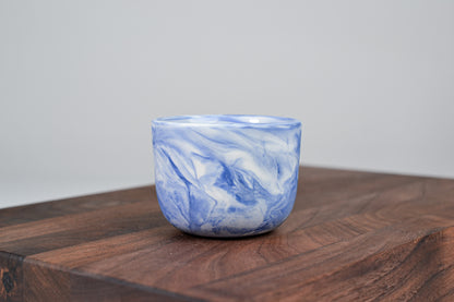 Espresso hrnek z porcelánu - Flow - 70 ml - modrý porcelán