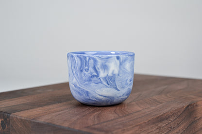 Espresso hrnek z porcelánu - Flow - 70 ml - modrý porcelán