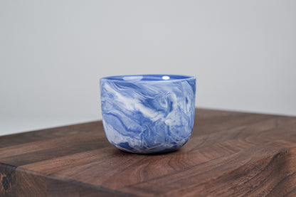Espresso hrnek z porcelánu - Flow - 70 ml - modrý porcelán