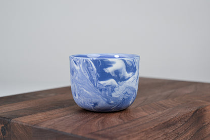 Espresso hrnek z porcelánu - Flow - 70 ml - modrý porcelán
