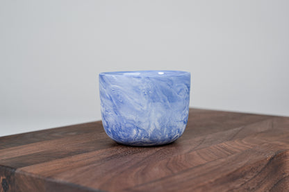 Kávový hrnek z porcelánu - Flow - 100 ml - modrý porcelán