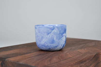 Kávový hrnek z porcelánu - Flow - 100 ml - modrý porcelán