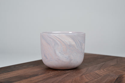 Kávový hrnek z porcelánu - Flow - červánkový - 200 ml