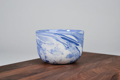 Kávový hrnek z porcelánu - Flow - 280 ml - modrý porcelán