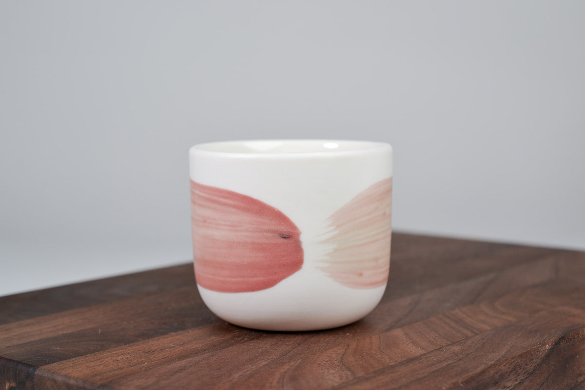 Růžová linka - kávový hrnek - 130 ml