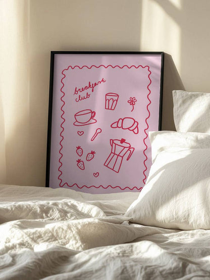 Umělecký tisk „Breakfast Club“  – bez rámu / 50 × 70 cm