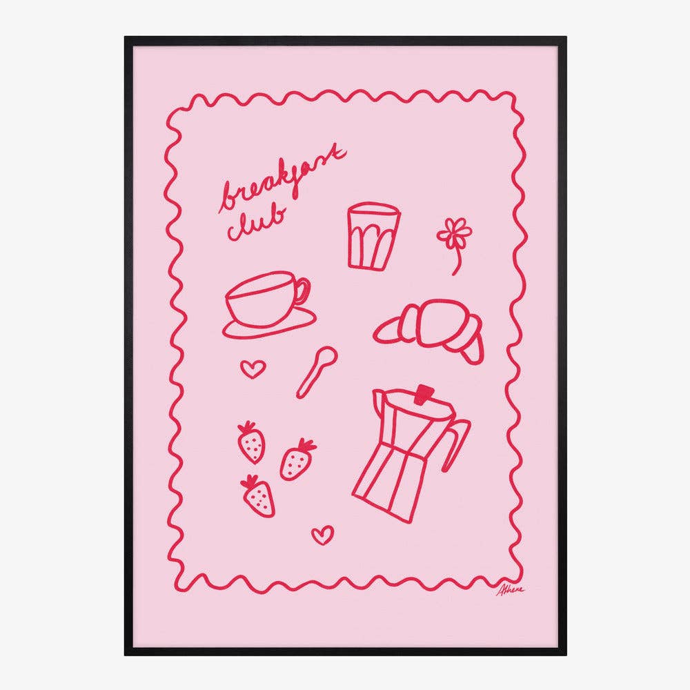 Umělecký tisk „Breakfast Club“  – bez rámu / 50 × 70 cm