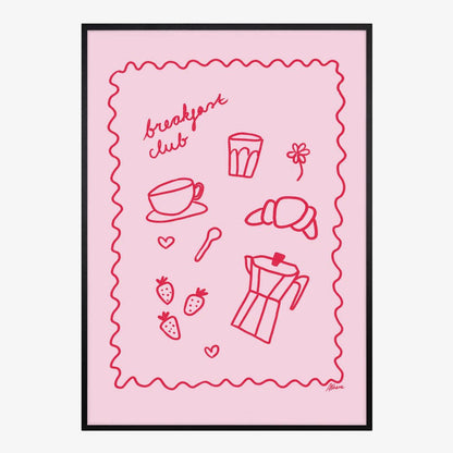 Umělecký tisk „Breakfast Club“  – bez rámu / 50 × 70 cm