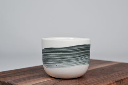 Černá linka - Jednoduchý kávový hrnek - 200 ml