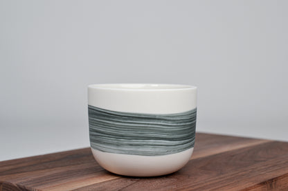 Černá linka - Jednoduchý kávový hrnek - 200 ml