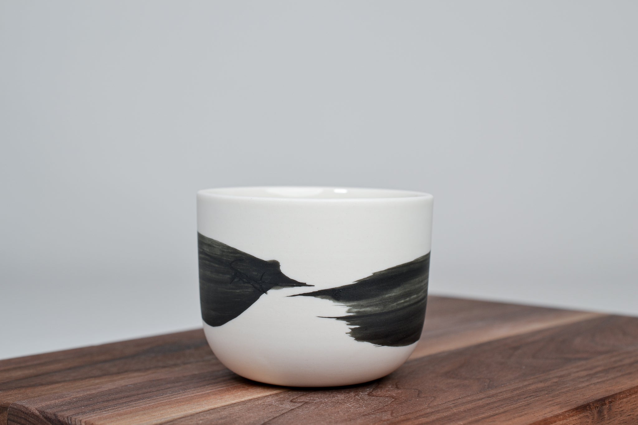 Černá linka - Jednoduchý kávový šálek - 200ml