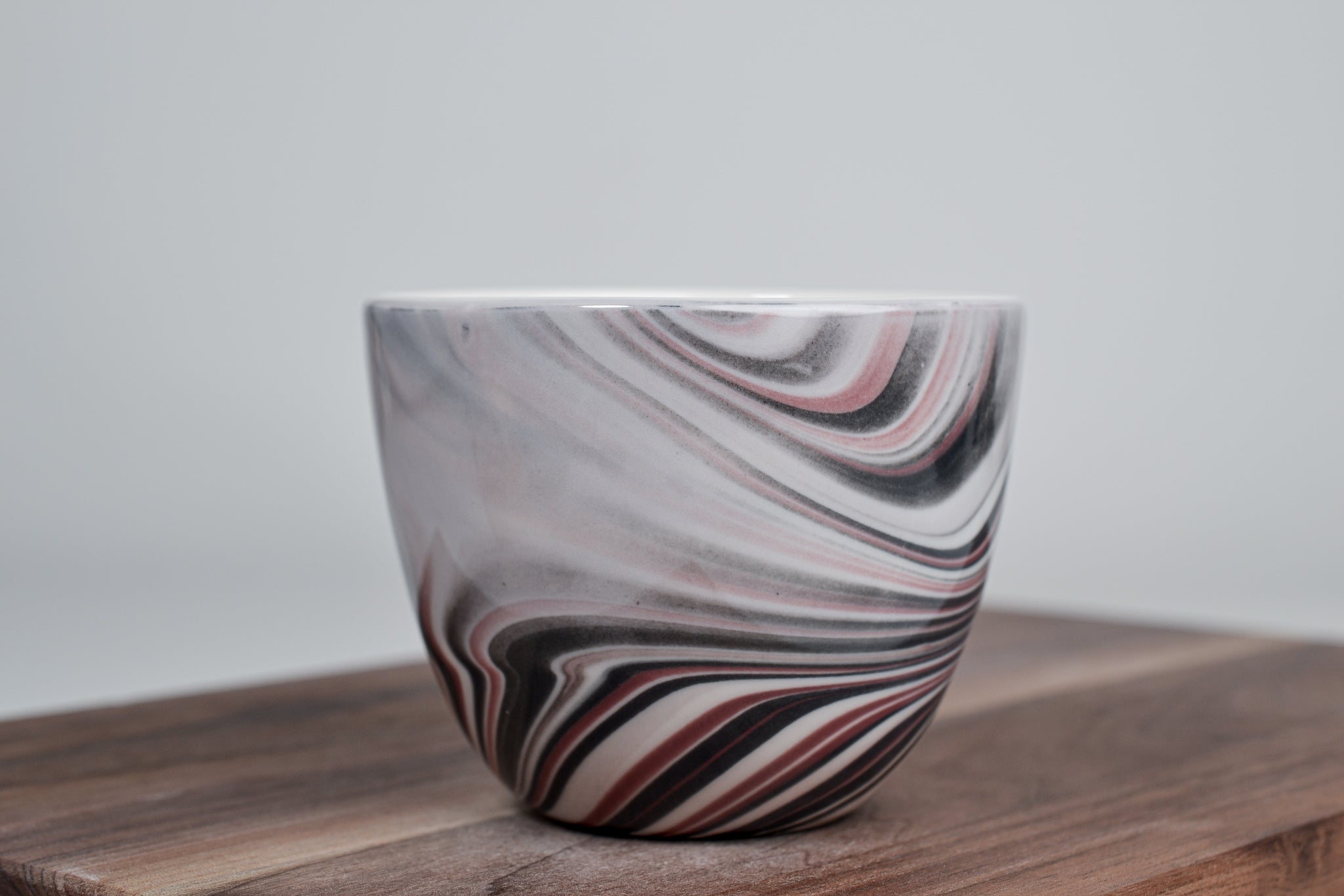 Kouřový šálek, bordó - 200 ml - Lesklá verze