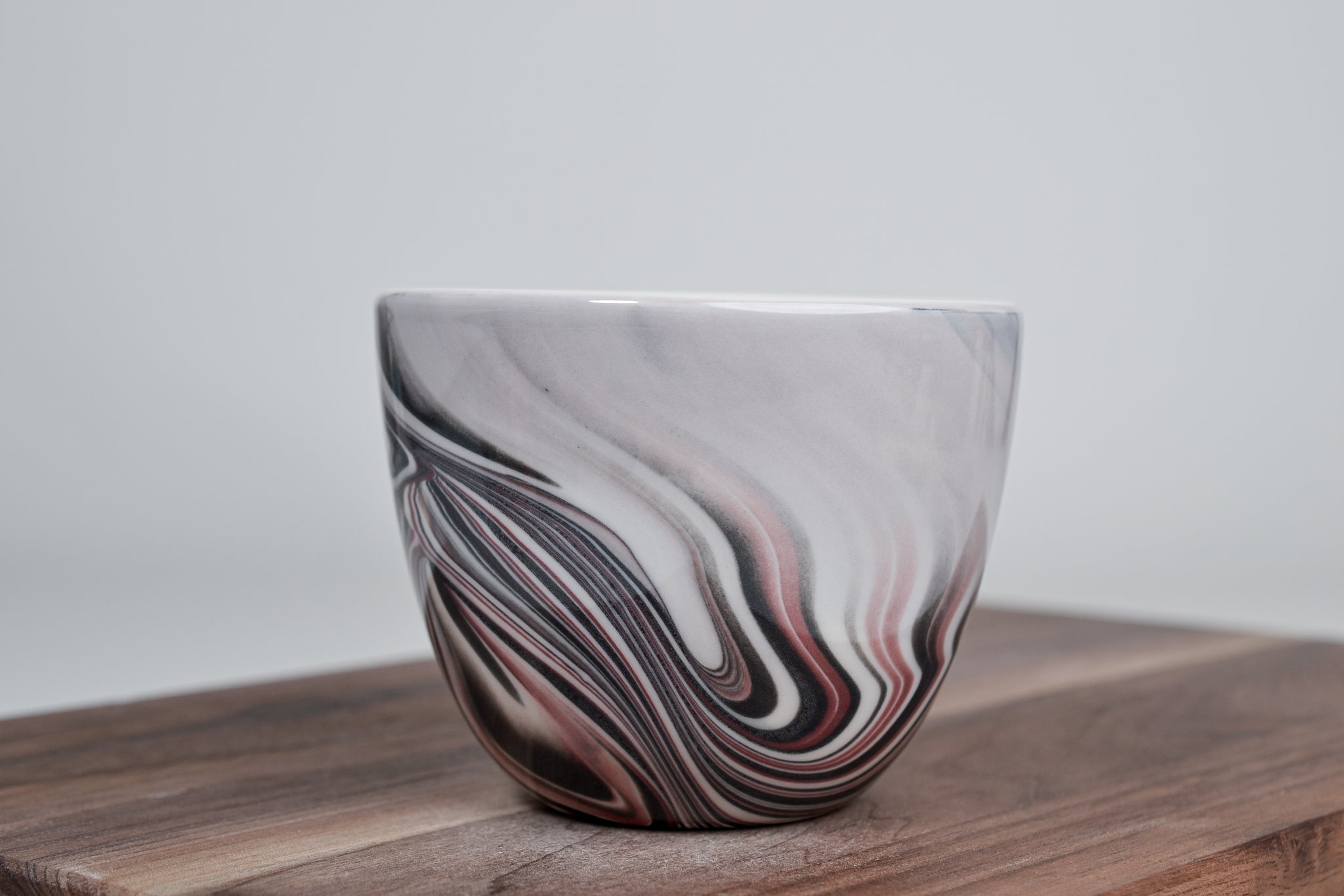 Kouřový šálek, bordó - 200 ml - Lesklá verze