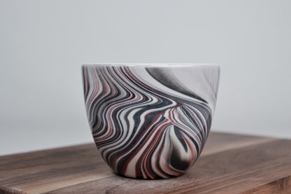 Kouřový šálek, bordó - 200 ml - Lesklá verze